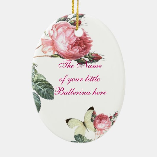 Ballerina-Fee Keramikornament (Hinten)