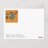 Ballerina-Fee mit Lanterns Postkarte (Rückseite)