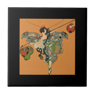 Ballerina Fee Mit Laternen Fliese