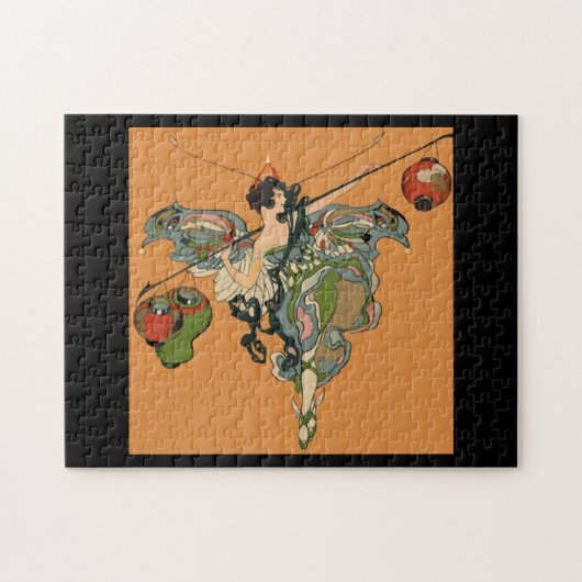 Ballerina Fee Mit Laternen Puzzle (Horizontal)