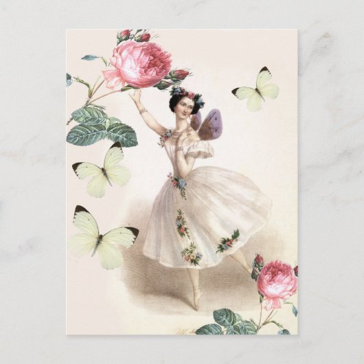 Ballerina Fee Postkarte (Vorderseite)