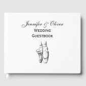 Ballerina Feet auf Pointe #1 Gästebuch (Vorderseite)