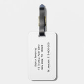 Ballerina Feet auf Pointe #1 Lt Pink Gepäckanhänger (Rückseite vertikal)