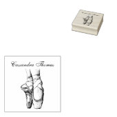 Ballerina Feet auf Pointe #1 Lt Pink Gummistempel (Stempel)