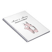 Ballerina Feet auf Pointe #1 Lt Pink Notizblock (Rechte Seite)