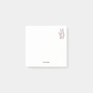 Ballerina Feet auf Pointe #1 Lt Pink Post-it Klebezettel