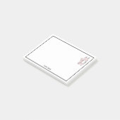 Ballerina Feet auf Pointe #1 Lt Pink Post-it Klebezettel (angewinkelt)