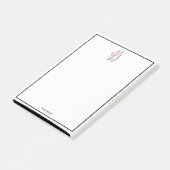 Ballerina Feet auf Pointe #1 Lt Pink Post-it Klebezettel (angewinkelt)