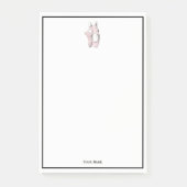 Ballerina Feet auf Pointe #1 Lt Pink Post-it Klebezettel (Vorderseite)