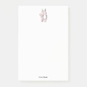 Ballerina Feet auf Pointe #1 Lt Pink Post-it Klebezettel (Vorderseite)