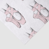 Ballerina Feet auf Pointe #1 Lt Pink Seidenpapier (Detail)