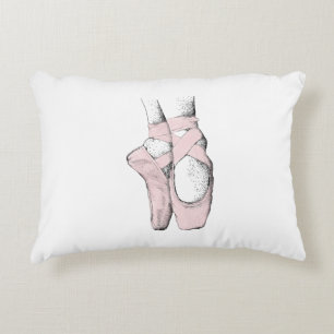Ballerina Feet auf Pointe #1 Lt Pink Zierkissen