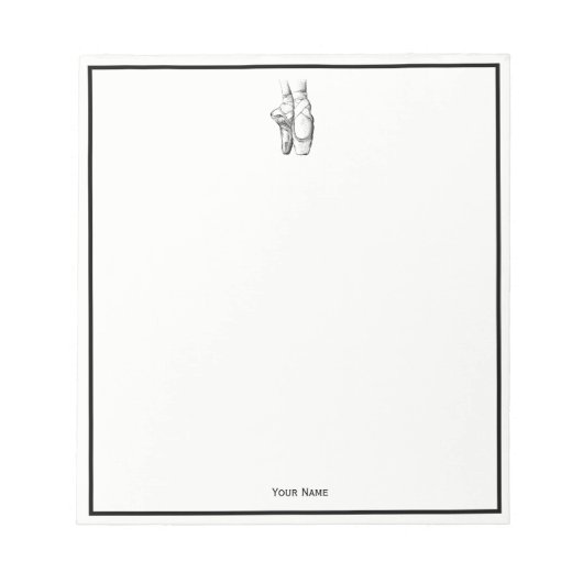 Ballerina Feet auf Pointe #1 Notizblock (Vorderseite)