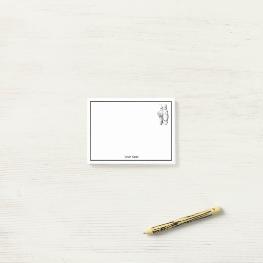 Ballerina Feet auf Pointe #1 Post-it Klebezettel (Auf Schreibtisch)