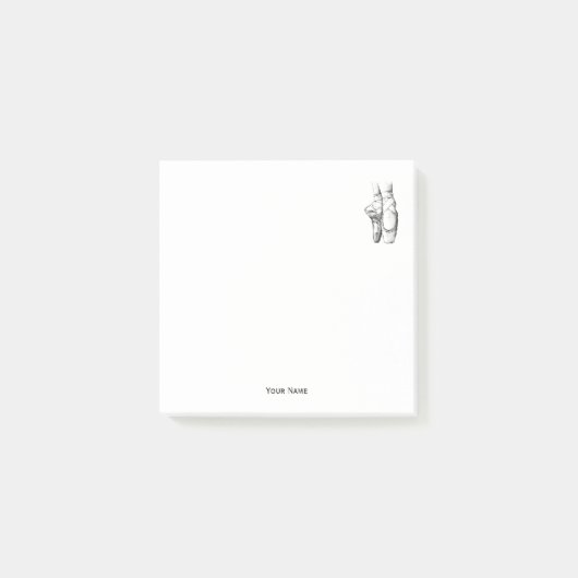 Ballerina Feet auf Pointe #1 Post-it Klebezettel (Vorderseite)