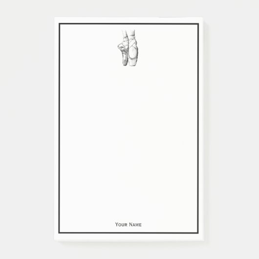 Ballerina Feet auf Pointe #1 Post-it Klebezettel (Vorderseite)