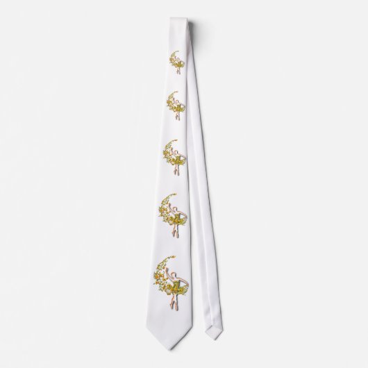 Ballerina Fire Neck Tie Ballet Dancer Girl Krawatte (Vorderseite)