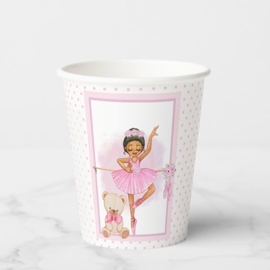 Ballerina floraI polka dots Paper Cups Pappbecher (Vorderseite)