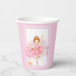 Ballerina floraI polka dots Paper Cups Pappbecher
