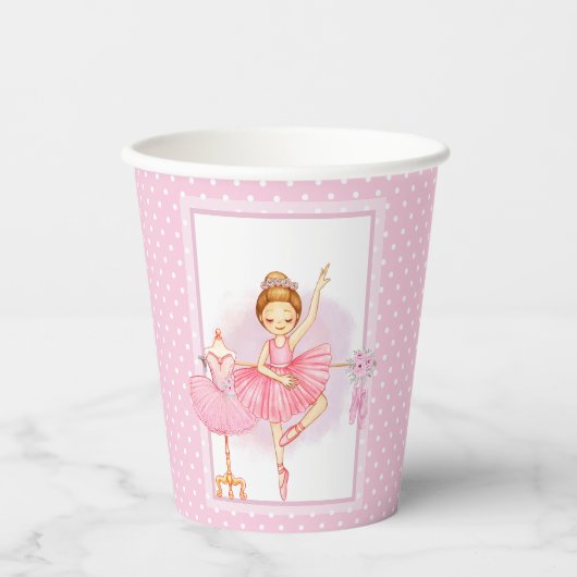 Ballerina floraI polka dots Paper Cups Pappbecher (Vorderseite)