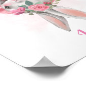 Ballerina Floral Bunny Print Poster (Ecke)