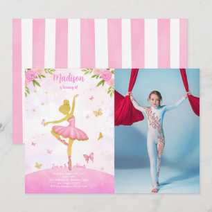 Ballerina-Foto-Einladung Einladung
