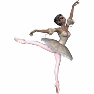 Ballerina Freistehende Fotoskulptur