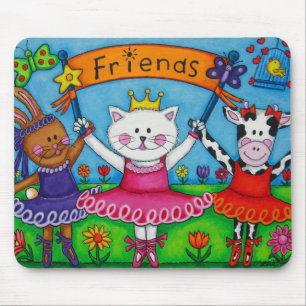 Ballerina-Freund-Mausunterlage Mousepad