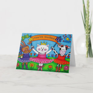 Ballerina Friends - Sie sind eingeladen Party Card Einladung