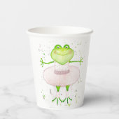 Ballerina Frog Pappbecher (Rückseite)