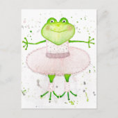 Ballerina Frog Postkarte (Vorderseite)