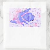 Ballerina Funny Hippo Sticker Happy Ballet Dancer (Tasche)