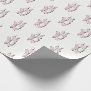 Ballerina Füße auf Spitze #1 Hellrosa Geschenkpapier