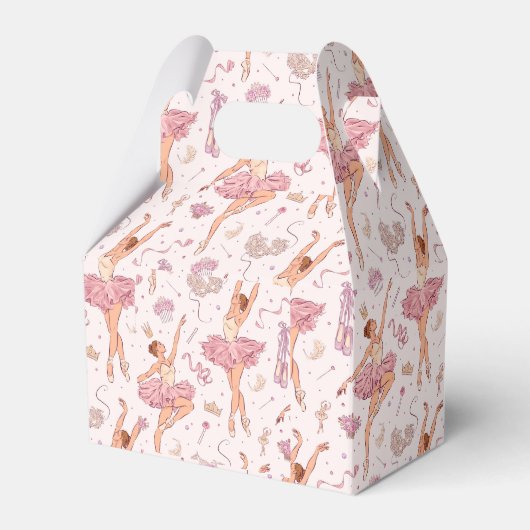 Ballerina Gastgeschenke - Geburtstage - Süß 16 Geschenkschachtel (Vorderseite)