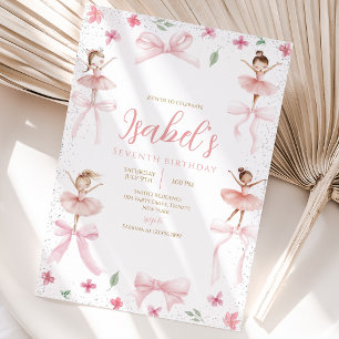 Ballerina Geburtstag Einladung