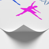 Ballerina Geburtstagsverpackungspapier. individue Geschenkpapier (Ecke)