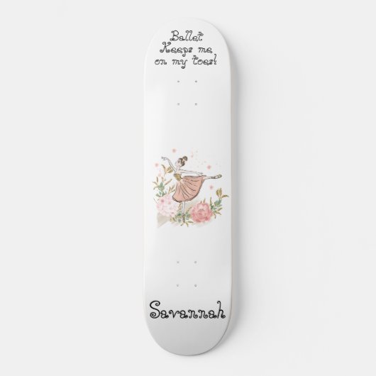 Ballerina-Geschenk, Ballettskateboard Skateboard (Vorderseite)