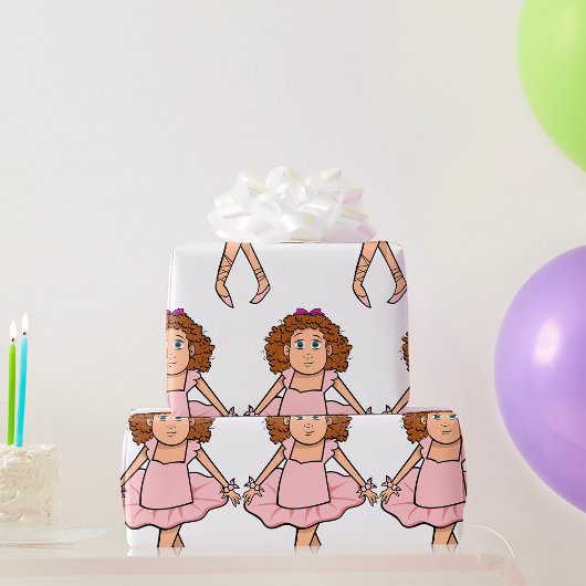 Ballerina Geschenkpapier