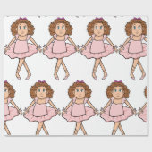 Ballerina Geschenkpapier (Flach)