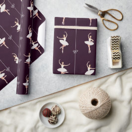 Ballerina Geschenkpapier Girl für Weihnachten