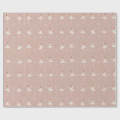 Ballerina Geschenkpapier zu Weihnachten/zum Geburt (Flach)
