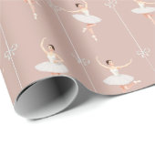 Ballerina Geschenkpapier zu Weihnachten/zum Geburt (Rolleneckpunkt)