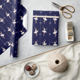 Ballerina Geschenkpapier zu Weihnachten/zum Geburt