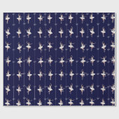 Ballerina Geschenkpapier zu Weihnachten/zum Geburt (Flach)