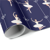 Ballerina Geschenkpapier zu Weihnachten/zum Geburt (Rolleneckpunkt)