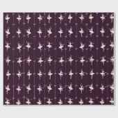 Ballerina Geschenkpapier zu Weihnachten/zum Geburt (Flach)