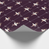 Ballerina Geschenkpapier zu Weihnachten/zum Geburt (Ecke)