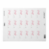 Ballerina Gift Tag Labels Adressaufkleber (Vorne)