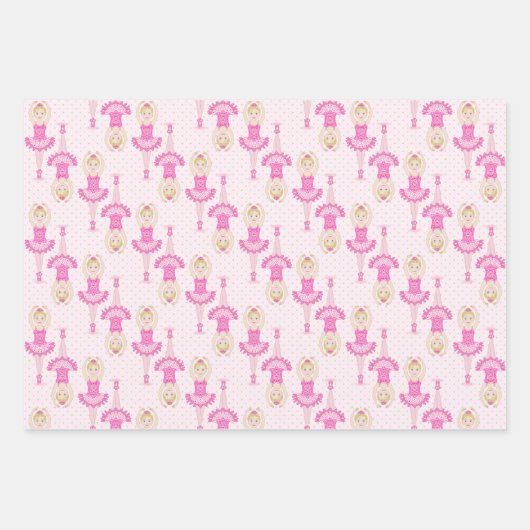 Ballerina Gift Wrap Geschenkpapier Set (Vorderseite 2)