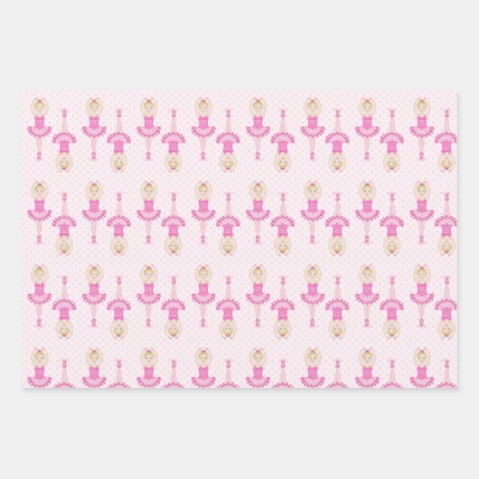 Ballerina Gift Wrap Geschenkpapier Set (Vorderseite)